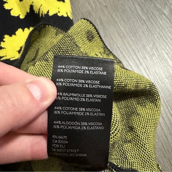 Urban Outfitters Charlie‎ Knit Sunflower Floral Print Sleeveless Halter Dress S - Picture 8 of 11